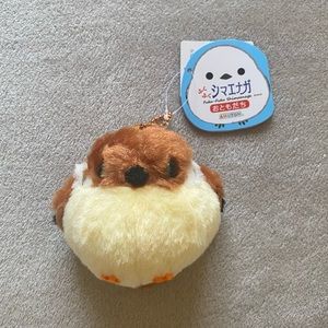 AMUSE Fuku Fuku Shimaenaga Bird Keychain